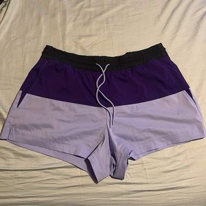 ATHLETA COLOR-BLOCK ACTIVE SHORTS
